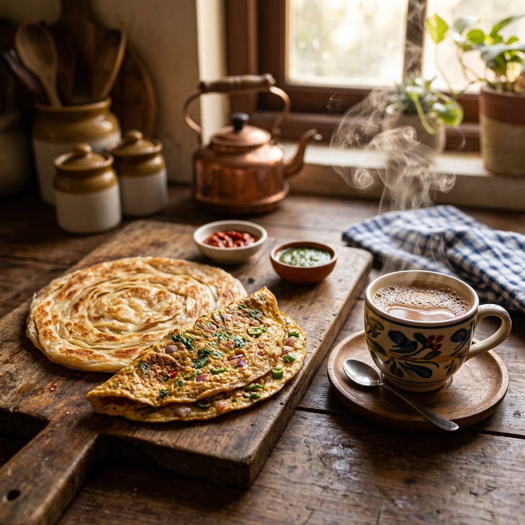 Golden Breakfast Paratha